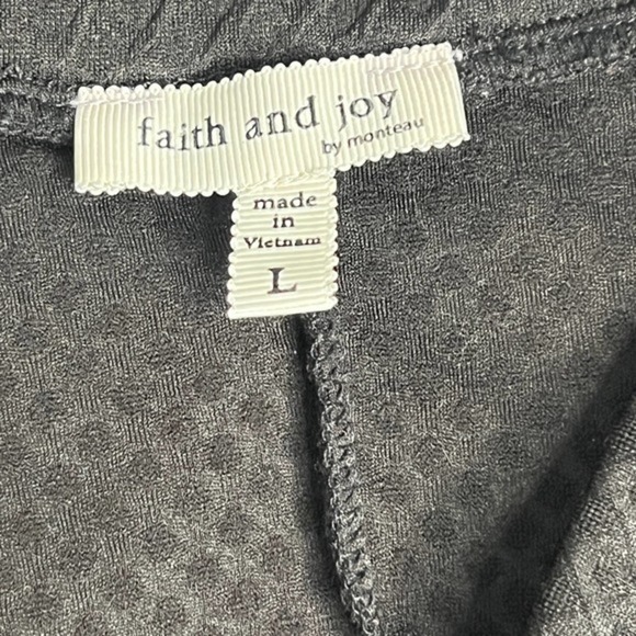 Faith and Joy Black A-Line Mesh Insert Skirt Size Large‎ - Picture 6 of 6